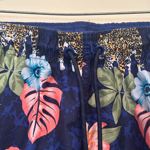 George brand men's swim shorts, tiger/floral print, sz S (28-30) - Picture 5 of 10